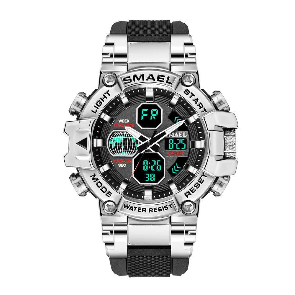 Elevate Your Fitness Journey with the Brand Men's Sports Fashion Fitness Watch Dual