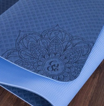 Elevate Your Yoga Practice with Our Two-color TPE Non-slip Yoga Mat